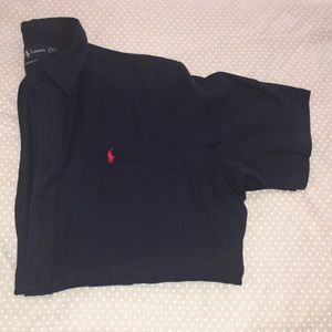 Men’s Ralph Lauren Navy Short Sleeve Button Up